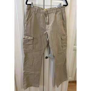 Wrangler Cargo Pants Mens 34x32 Khaki Workwear Tactical Utility Hiking Tan